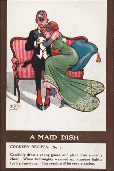 A maid dish (colour litho)
