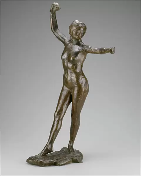 Dancer Ready to Dance, Right Foot Forward, 1888-95 (bronze)