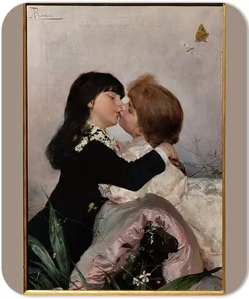 First Kiss, 1890 (oil on canvas)