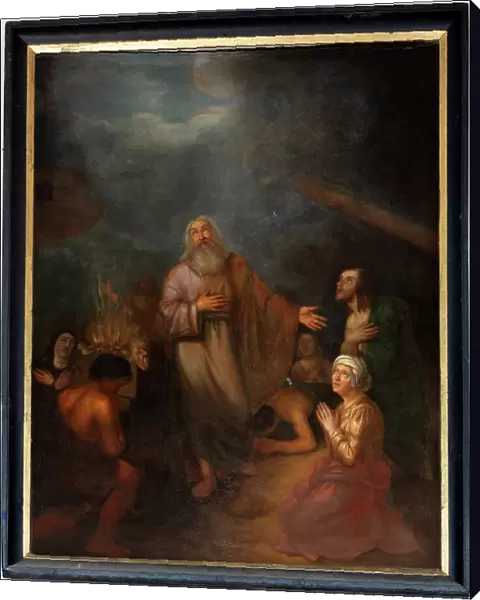 Sacrifice of Abraham, 18th century (oil on canvas)