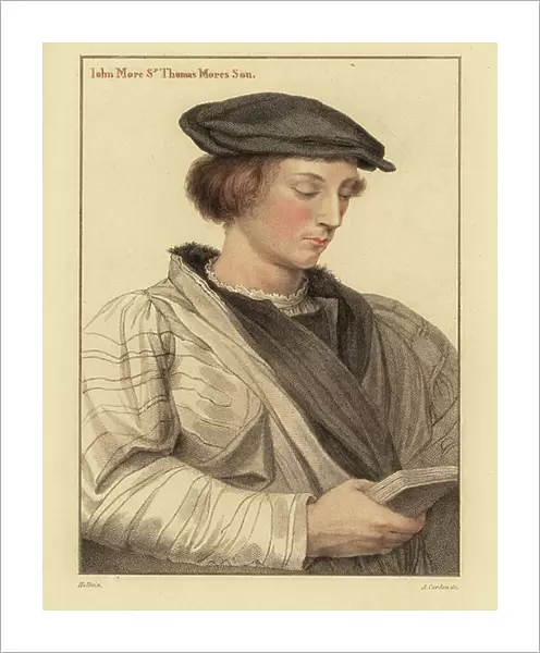John More, aged 19, son of Sir Thomas More. 1812 (engraving)