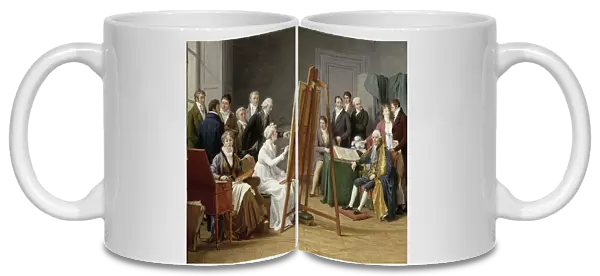 The time in the Atelier of Madame Vincent, 1808 (oil on canvas)