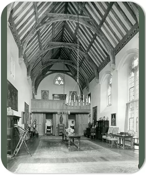 The Great Hall, Nymans, Sussex, from The English Manor House (b / w photo)