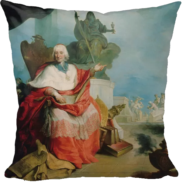 Portrait of cardinal Louis Antoine de Noailles (1651-1729), Archbishop of Paris, 1729 (oil on canvas)