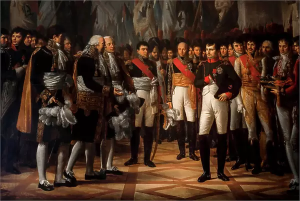 Napoleon receiving the senat deputies at the Royal Palace in Berlin, 1808 (Oil on Canvas)