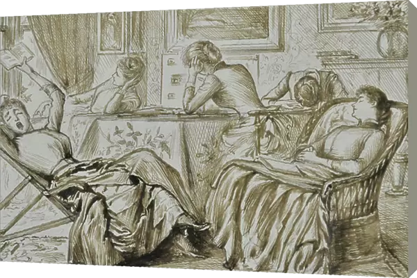 Boredom, c.1880-90 (pen & ink)