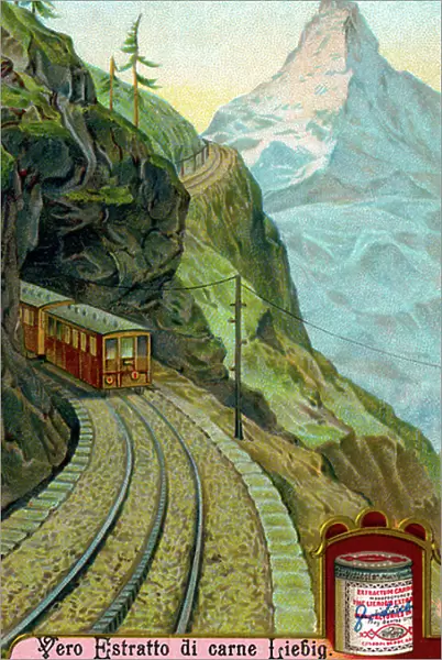 Rack-and-pinion railway on Gorner Ridge
