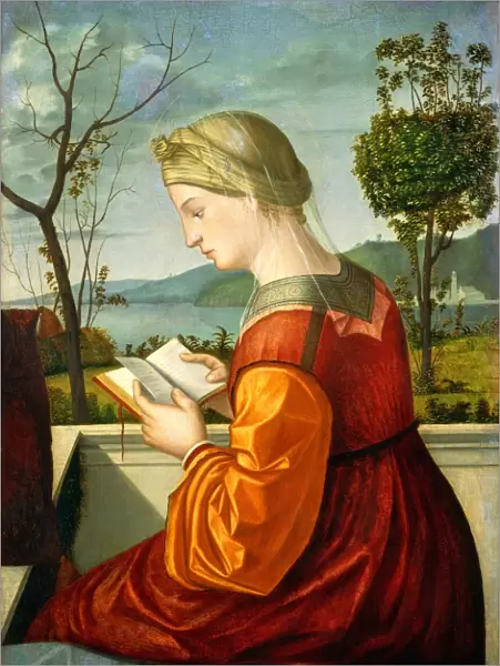 Vittore Carpaccio (Italian, c. 1465-1525-1526), The Virgin Reading, c