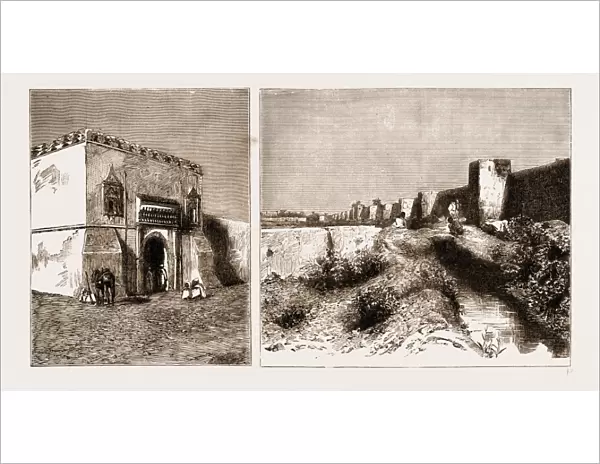 An Artists Notes in Morocco, 1883: Palace of the Governor of Beni Meskin, The