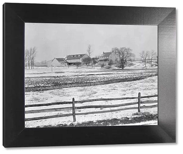 Lancaster, Pennsylvania - Housing. Adjoining farms on side road near Petersburg, 1936