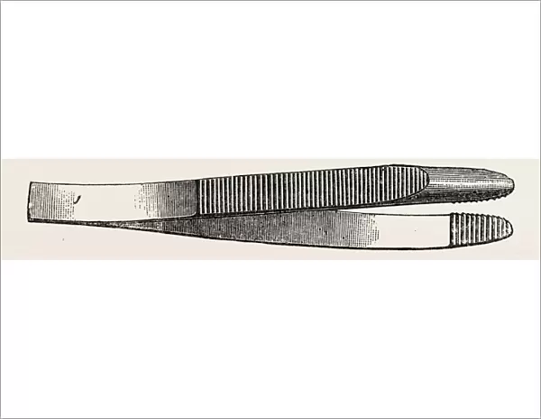 stout dissecting forceps, medical equipment, surgical instrument, history of medicine
