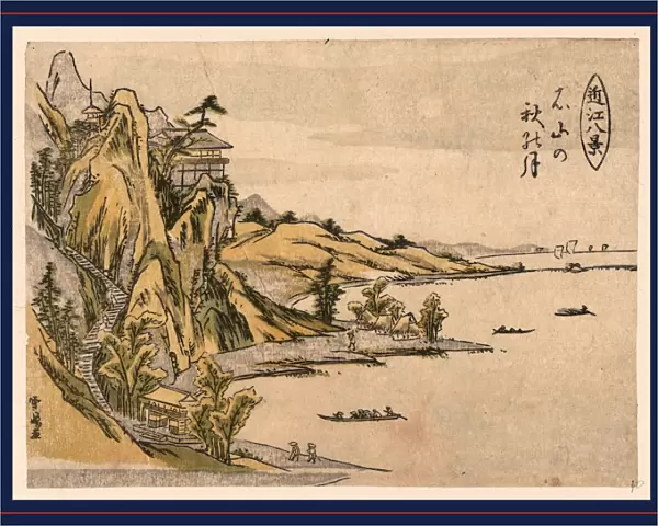 Ishiyama no aki no tsuki, Autumn moon over Ishiyama. SekkyAc, Sawa, active 1790-1818