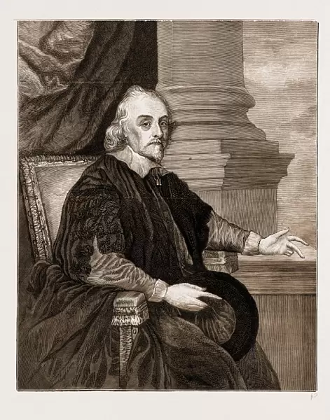 Portrait of Dr. William Harvey, by Cornelius Jansen, in the Possession of the Royal