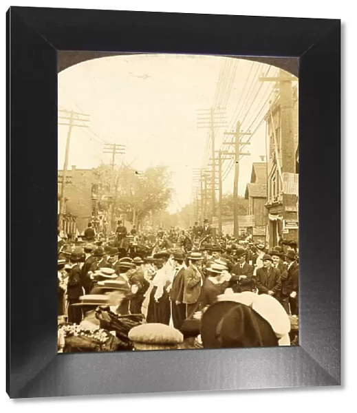 C. T. A. U. Parade on S. Main St. showing John Mitchell in carriage, Wilkes-Barre, Pa