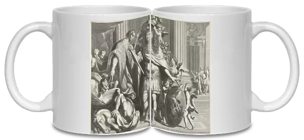 Print of Aegidius Le Maistre (1665), upper part, print maker: Nicolas Pitau I, Jean