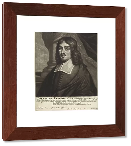 Portrait of Bernard Coop a Groen, print maker: Pieter van den Berge, Hieronymus Wilhelm