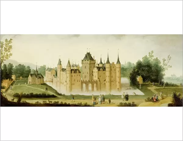View of the Castle at Egmond aan den Hoef, The Netherlands, Claes Jacobsz. van der Heck
