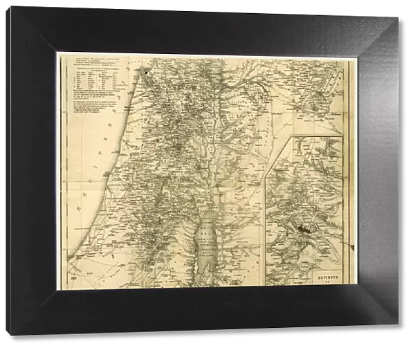 Map of Jerusalem, Biblical Researches in Palestine, Mount Sinai, and Arabia