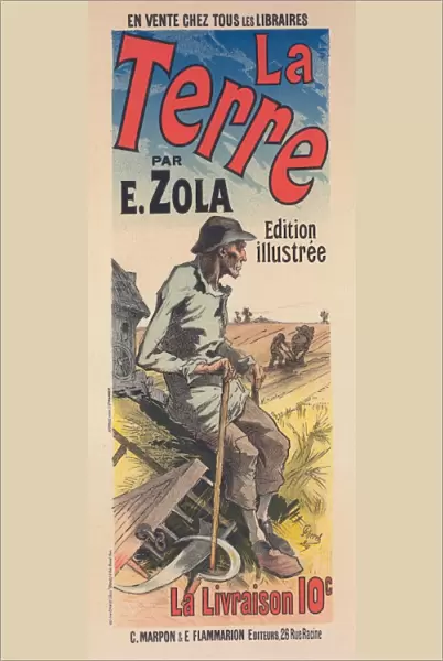 Poster for the book of M. Emile Zola, la Terre, The Earth