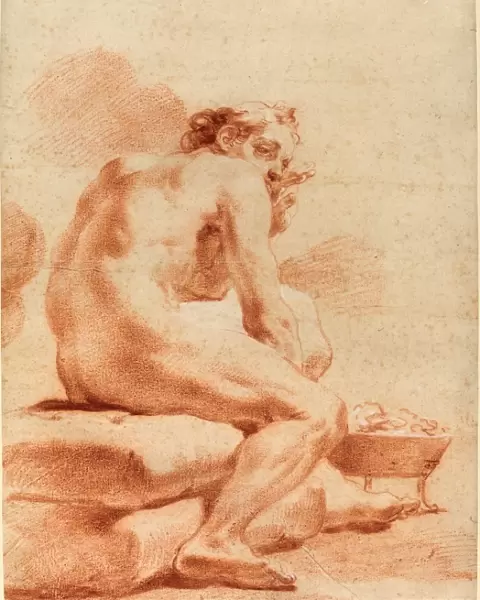Gaetano Gandolfi (Italian, 1734 - 1802), A Young Man Warming Himself at a Brazier