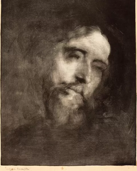 Euga┼íne Carria┼íre (French, 1849 - 1906), Alphonse Daudet, 1893, lithograph