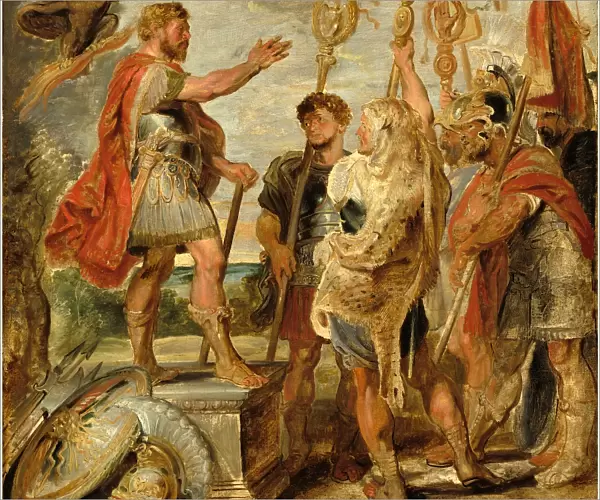 Sir Peter Paul Rubens, Decius Mus Addressing the Legions, Flemish, 1577-1640, probably