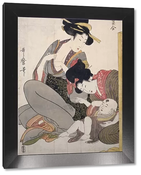 Chichi] = [About to breastfeed], Kitagawa, Utamaro (1753?-1806), (Artist), Date Created