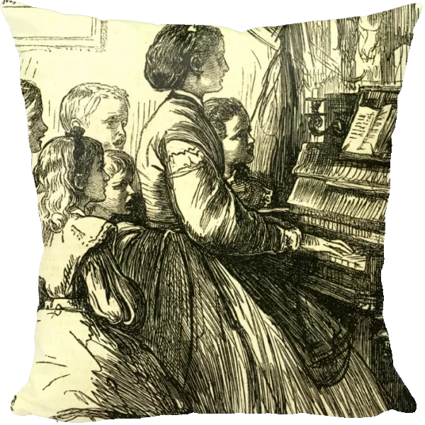 mama, pia, u. s. a. teaching, songs, children, sing, 1866, United States, United States of America