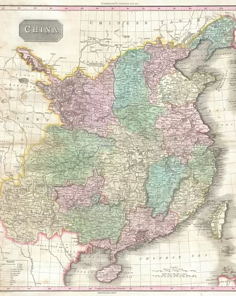 1818, Pinkerton Map of China, with Taiwan or Formosa, John Pinkerton, 1758 - 1826