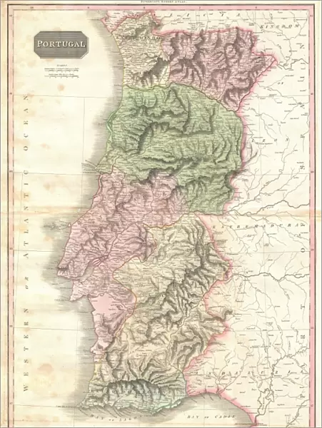 1818, Pinkerton Map of Portugal, John Pinkerton, 1758 - 1826, Scottish antiquarian