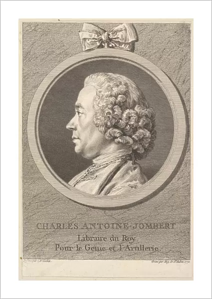 Portrait Charles-Antoine Jombert 1770 Etching