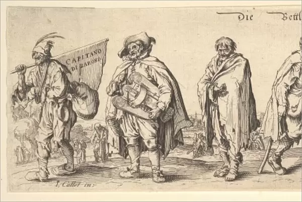 Die Bettler Zunfft Seven Beggars 1630 Etching