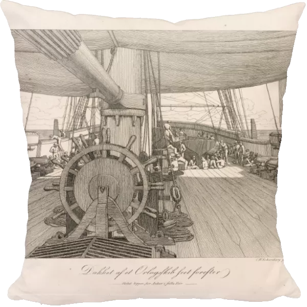 Drawings Prints, Print, Deck Warship, Artist, Christoffer Wilhelm Eckersberg, Danish