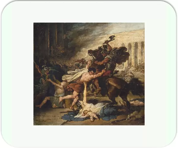Sack Jerusalem Romans 1824 Oil canvas 14 x 15