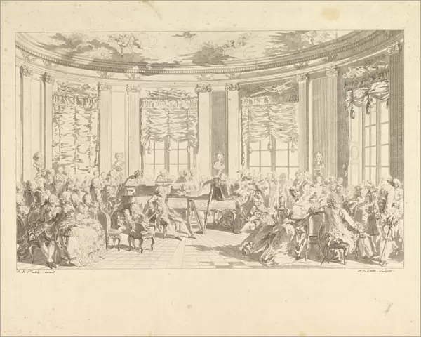 Concert 1774 Etching first state three Bocher