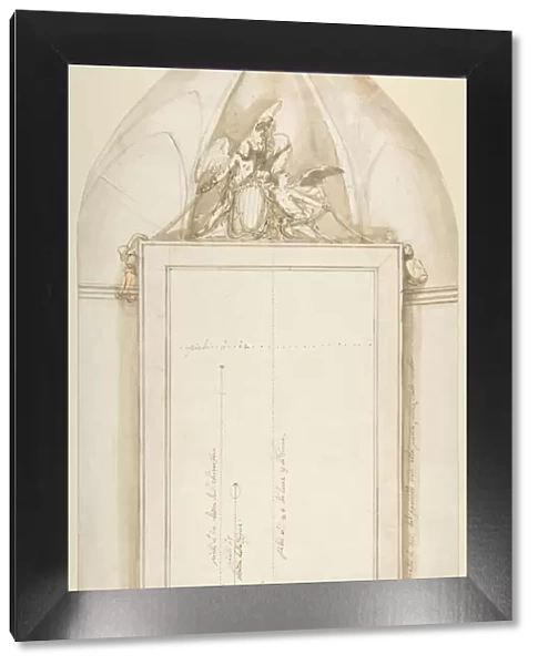 Frame Painting Saint Christopher 18th century