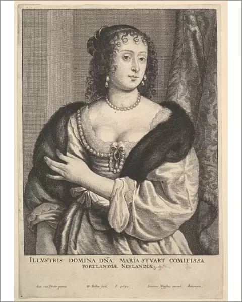 Frances Stuart Countess Portland 1650 Etching