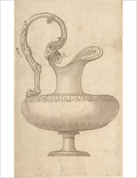 Drawing Ewer Antique Style early 16th century