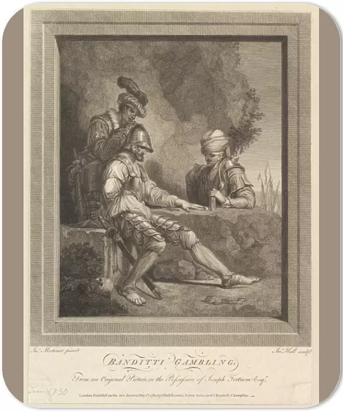 Banditti Gambling November 9 1780 Engraving Sheet