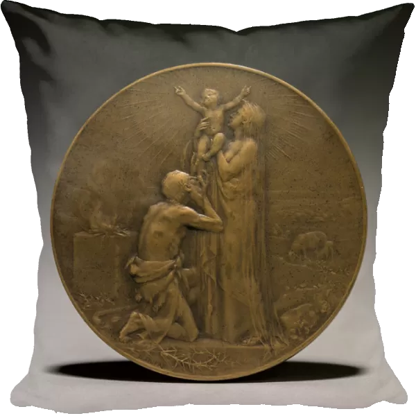 Medal obverse 1800s Jules Dupre French 1811-1889