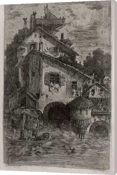 Mill 1866 Rodolphe Bresdin French 1822-1885 Etching