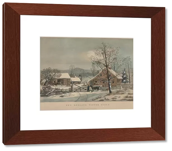New England Winter Scene 1861 James Merritt Ives