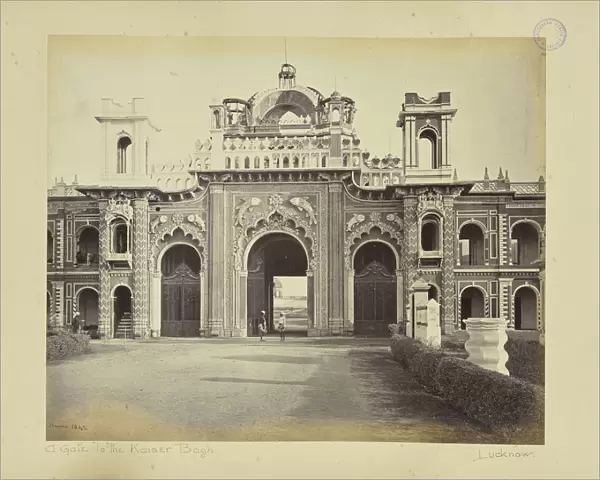 Lucknow East Gate Kaiser Bagh Garden Samuel Bourne