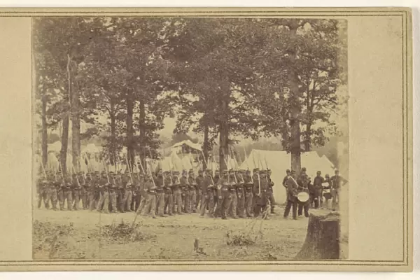 Micihigan Camp nr Washington 1861 Attributed