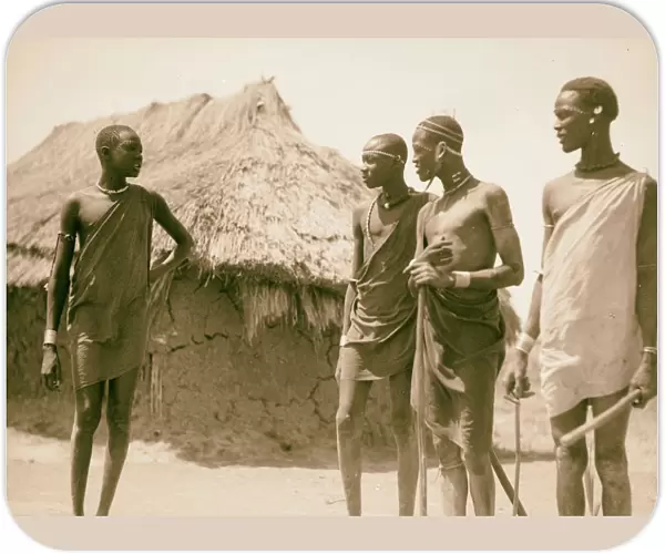 Sudan Malakal Shiluks native hut 1936 Malakāl