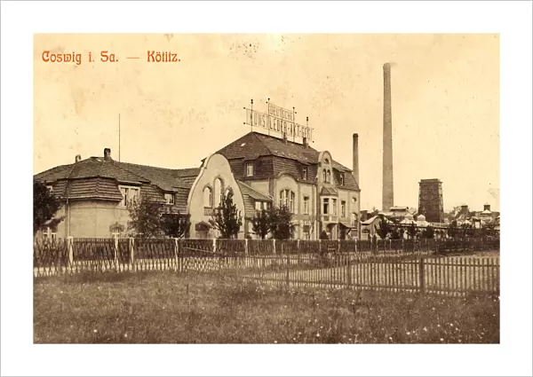 1911 Landkreis MeiBen Coswig Kunstlederfabrik