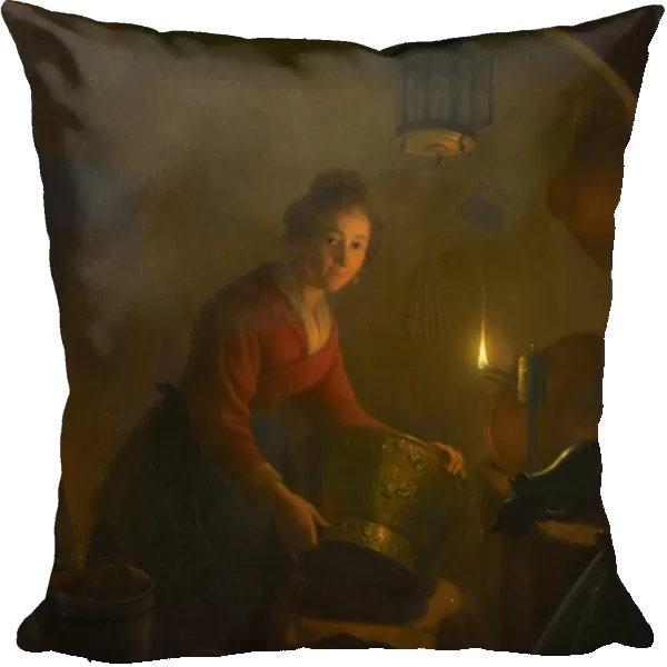 A Woman Kitchen Candlelight woman kitchen light