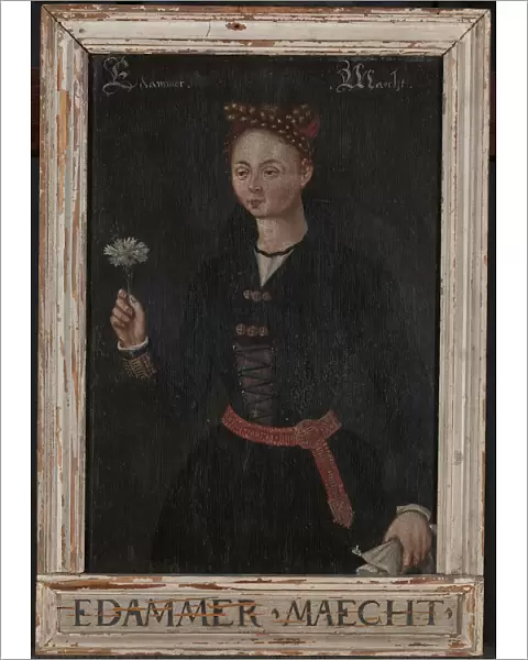 Picture frame Edammer Maecht Old painting lady