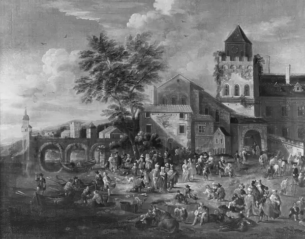 Attributed Mathys Schoevaerdts Market Square