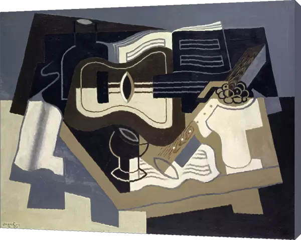 Guitare et clarinette 1920 March oil canvas 73 x 92 cm